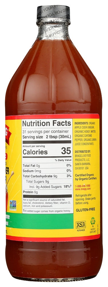 Bragg: Organic Apple Cider Vinegar Miracle Cleanse Concentrate, 32 Fl Oz