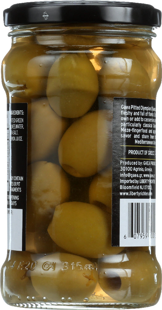 Gaea: Organic Pitted Green Olives, 4.9 Oz