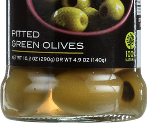Gaea: Organic Pitted Green Olives, 4.9 Oz