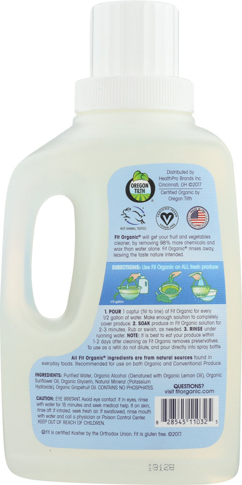 Fit Organic: Fruit & Vegetable Wash Soaker, 32 Oz