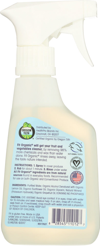 Fit Organic: Fruit & Vegetable Wash Spray, 12 Oz