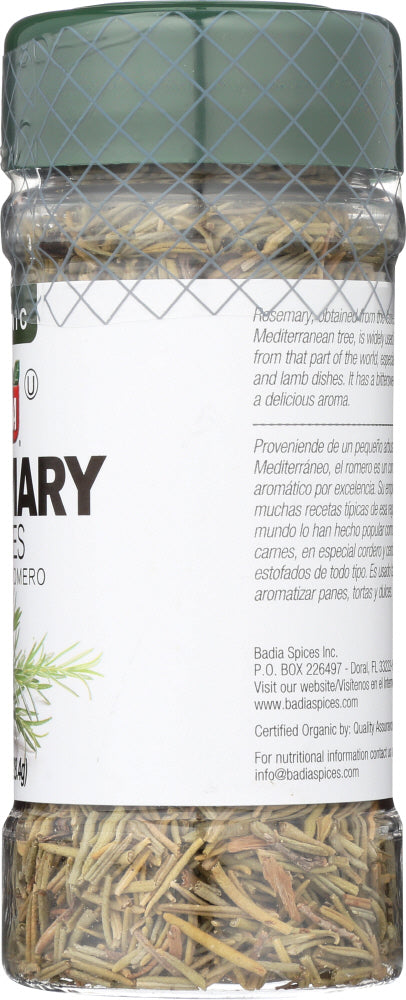 Badia: Rosemary Leaves Organic, 1 Oz