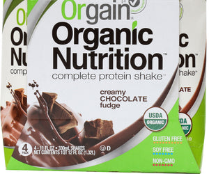 Orgain: Organic Nutritional Shake Creamy Chocolate Fudge 4 Count, 44 Oz