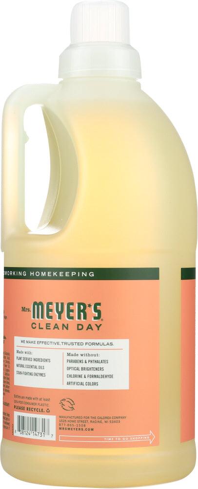 Mrs. Meyer's: Clean Day Laundry Detergent Geranium Scent, 64 Oz - RubertOrganics