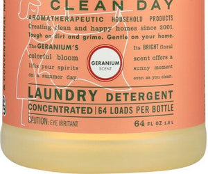 Mrs. Meyer's: Clean Day Laundry Detergent Geranium Scent, 64 Oz - RubertOrganics