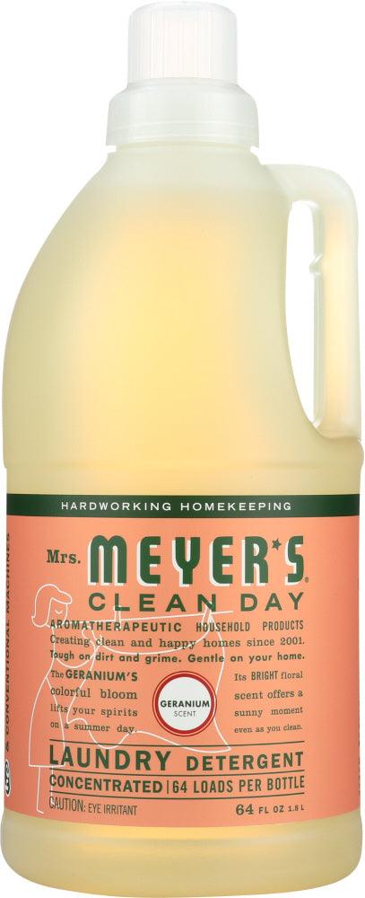 Mrs. Meyer's: Clean Day Laundry Detergent Geranium Scent, 64 Oz - RubertOrganics