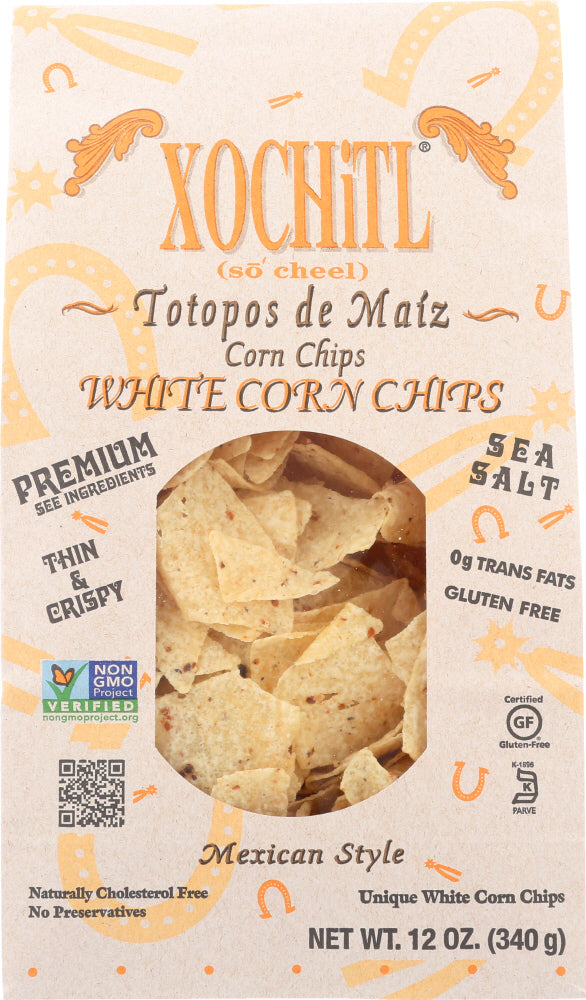 Xochitl: Organic White Corn Chips, 12 Oz