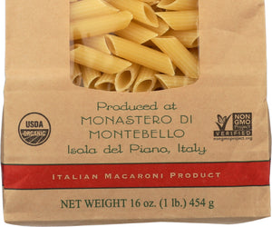 Montebello: Organic Penne Rigate Pasta, 16 Oz
