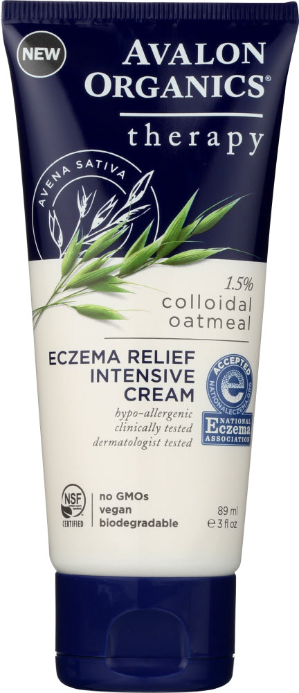 Avalon Organics: Cream Eczema Therapy, 3 Oz