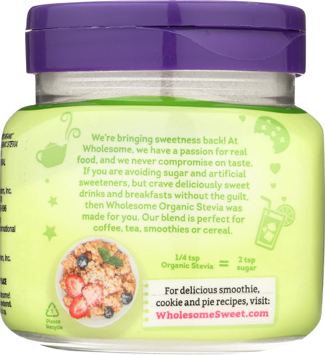 Wholesome Sweeteners: Organic Stevia Jar, 6 Oz