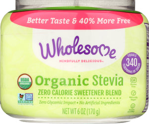 Wholesome Sweeteners: Organic Stevia Jar, 6 Oz