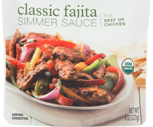 Simply Organic: Sauce Fajita Simmer Organic, 8 Oz