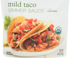 Simply Organic: Sauce Mild Taco Simmer Organic, 8 Oz