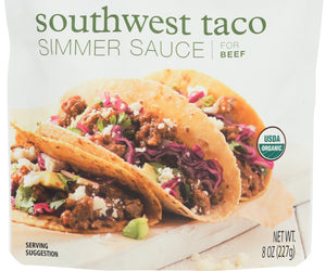Simply Organic: Sauce Southwest Taco Simmer Organic, 8 Oz