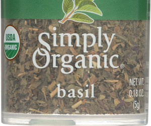 Simply Organic: Basil Leaf Sweet Cut & Sifted, .18 Oz