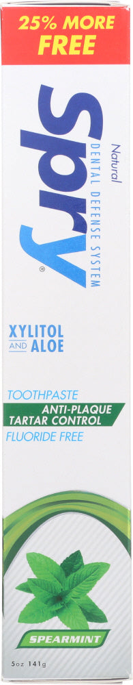 Spry: Spearmint Xylitol Toothpaste, 5 Oz