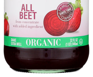 L & A Juice: Organic All Beet Juice, 32 Oz
