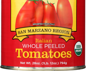 Bella Terra: Organic Italian Whole Peeled Tomatoes, 28 Oz