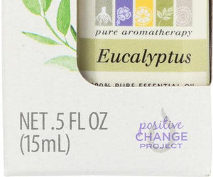 Aura Cacia: Oil Essential Eucalyptus Boxed, 0.5 Oz - RubertOrganics