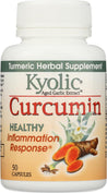 Kyolic: Aged Garlic Extract Curcumin, 50 Capsules - RubertOrganics