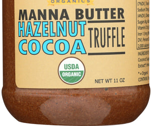 Manna Organics: Hazelnut Cocoa Truffle, 11 Oz