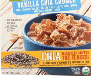 Cascadian Farm: Vanilla Chia Crunch Cereal, 12.5 Oz - RubertOrganics