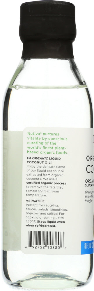 Nutiva: Organic Liquid Coconut Oil, 8 Oz