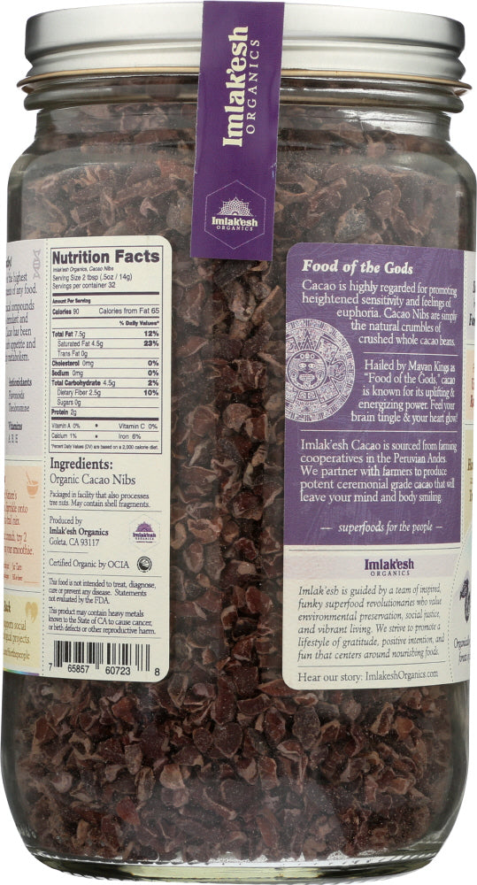 Imlakesh Organics: Cacao Nibs Organic, 16 Oz