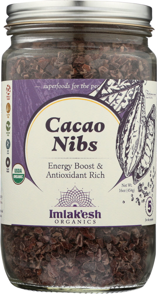 Imlakesh Organics: Cacao Nibs Organic, 16 Oz