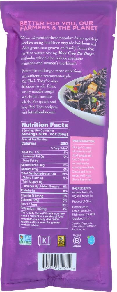 Lotus Foods: Pad Thai Rice Noodles Organic Forbidden, 8 Oz - RubertOrganics