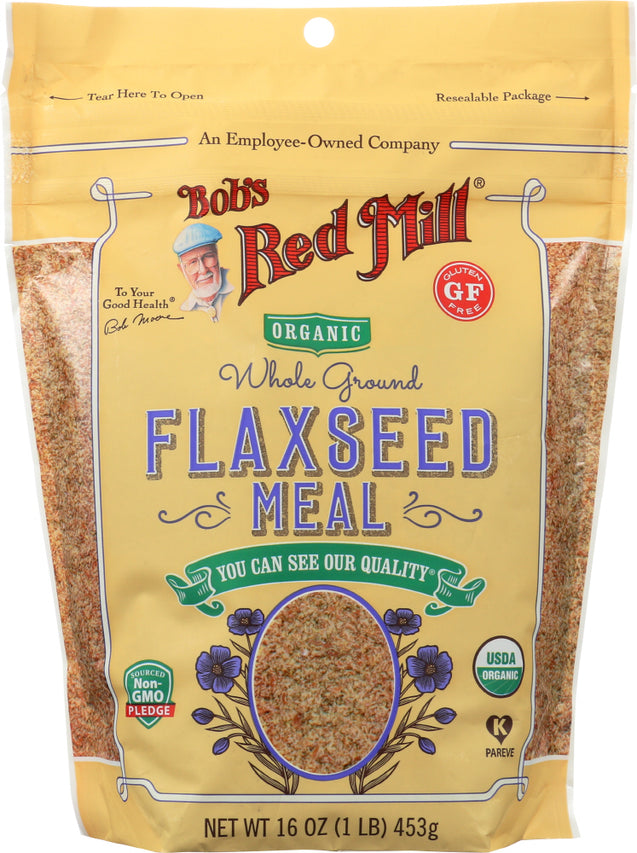 Bobs Red Mill: Organic Whole Ground Flaxseed Meal, 16 Oz