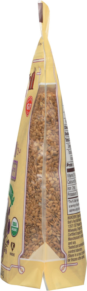 Bobs Red Mill: Organic Whole Golden Flaxseed, 13 Oz