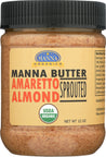 Manna Organics: Amaretto Almond Sprouted Butter, 12 Oz