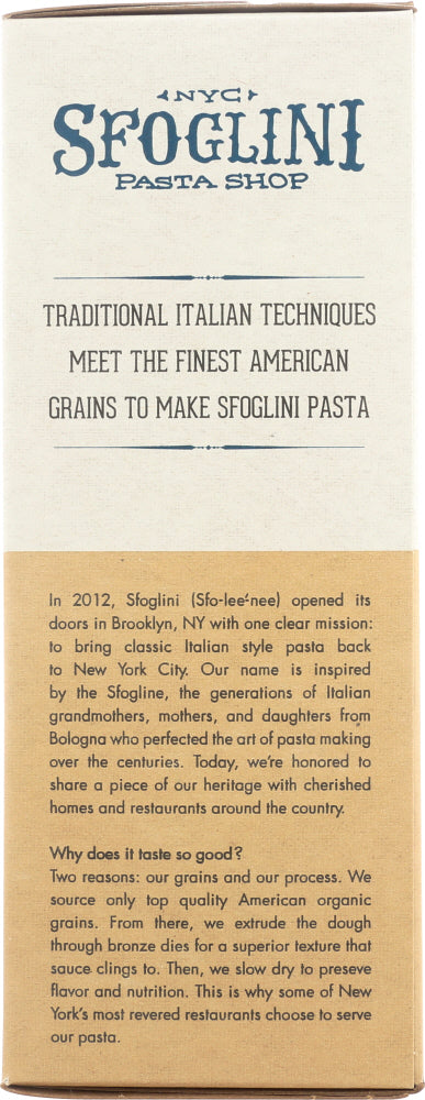 Sfoglini: Organic Hemp Rigatoni Pasta, 16 Oz