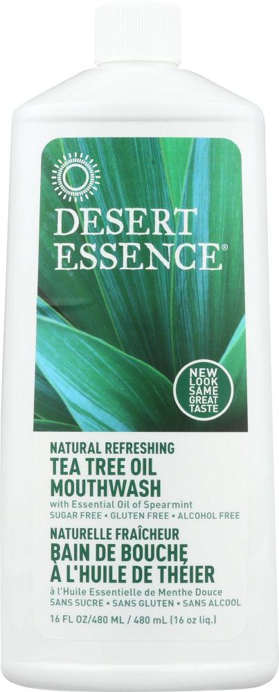 Desert Essence: Tea Tree Oil Mouthwash, 16 Oz - RubertOrganics