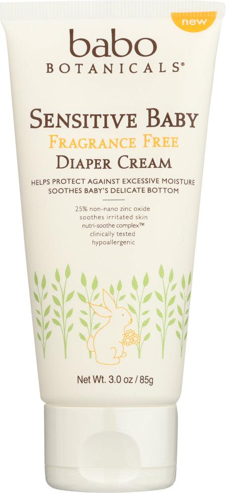 Babo Botanicals: Diaper Cream Zinc, 3 Oz - RubertOrganics