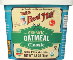 Bobs Red Mill: Organic Oatmeal Classic, 1.8 Oz