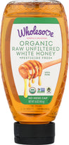 Wholesome Sweeteners: Organic Raw Unfiltered White Honey Squeeze, 16 Oz