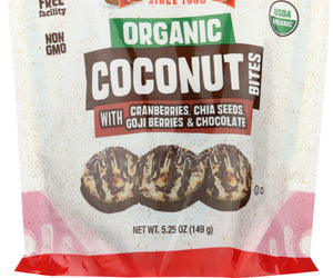 Jennies: Organic Gluten Free Coconut Bites Goji, 5.25 Oz