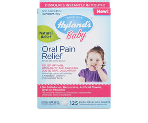 Hyland: Pain Relief Baby Oral, 125 Tablets - RubertOrganics