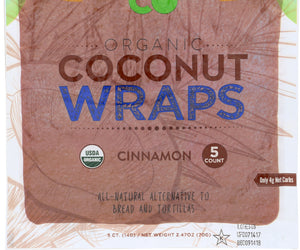 Nuco: Organic Coconut Wraps Cinnamon, 2.47 Oz