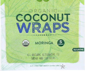 Nuco: Organic Moringa Coconut Wraps, 2.47 Oz