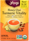 Yogi Teas: Honey Chai Turmeric Vitality Tea, 16 Bg