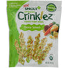 Sprout: Organic Crinklez Popped Veggie Snack Cheesy Spinach, 1.5 Oz