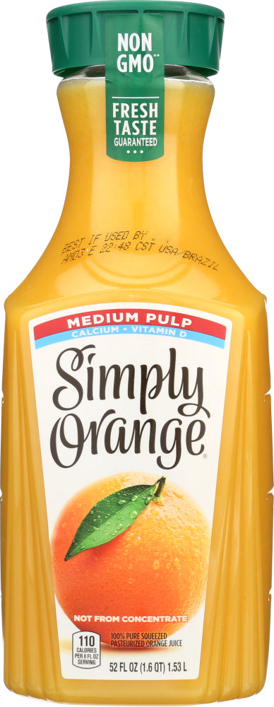 Simply: Orange Medium Pulp With Calcium &amp; Vitamin D Juice, 52 Oz