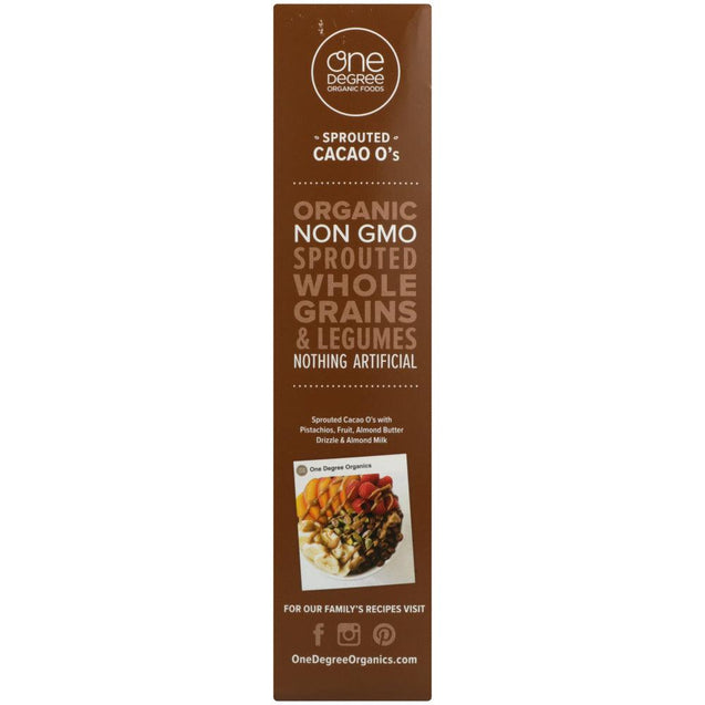 One Degree: Sprouted Cacao O Cereal, 10 Oz - RubertOrganics