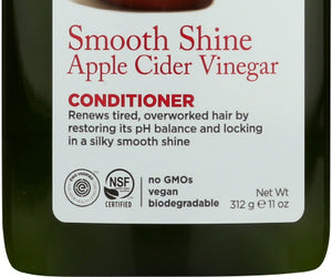 Avalon Organics: Smooth Shine Apple Cider Vinegar Conditioner, 11 Oz