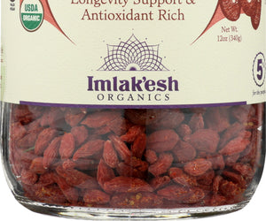 Imlakesh Organics: Organic Goji Berries, 12 Oz