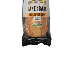 The Essential Baking Company: Organic Take & Bake Sourdough Bread, 16 Oz