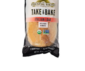 The Essential Baking Company: Organic Take & Bake Bread Italian, 16 Oz